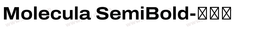 Molecula SemiBold字体转换